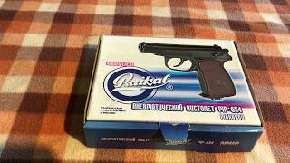 Bakelite Grips on Baikal Makarov MP654 Gen 6 Blued BB Air Pistol Upgrade With Bakelite Grips [upl. by Ennayllek]