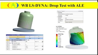 ANSYS WB LS DYNA Drop test a Liquid with ALE method [upl. by Eeltrebor992]