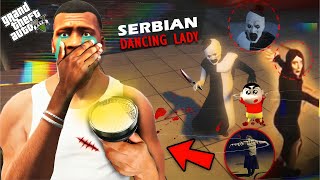 GTA V  Franklin amp Shinchan Plans To Catch SERBIAN DANCING LADY in GTA 5  Part5  in Telugu [upl. by Aiet]