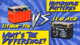 LithiumIon VS Lead Acid Motorcycle Batteries  Sportbiketrackgearcom [upl. by Bellew]