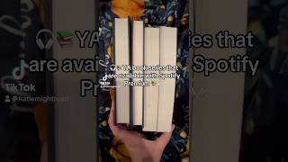 YA audio books that are available on Spotify booktube audiobook yabooks books [upl. by Elik]