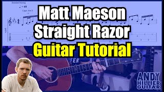 Matt Maeson  Straight Razor Guitar Tutorial Lesson [upl. by Lise]