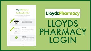 Lloyds Pharmacy Login How to Login Lloyds Pharmacy Online Account 2022 [upl. by Aidyn]