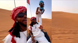 KOMASAVA video challenge by Diamond amp Zuchu Wapendanao wawili wakila maisha DUBAI [upl. by Haimrej]