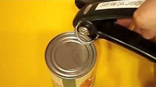 Opening Can with Safe Rim Can Opener [upl. by Keelby991]