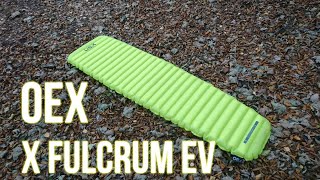 OEX FULCRUM EV INFLATABLE SLEEPING MAT quot thermal heat reflecting strips [upl. by Jourdan]