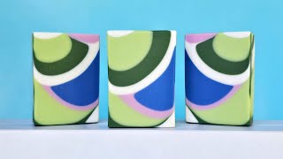 Groovy Swirl CP Soap  Soap Challenge Club  🌿 SoapMaking HandmadeSoap [upl. by Lelah]