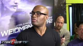 Anderson Silva quotWeidman punch luckyquot will not change for rematch [upl. by Namwen]