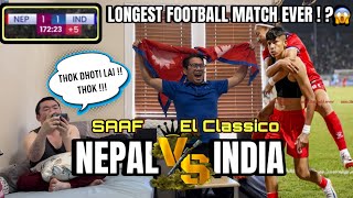 NEPAL vs INDIA  penalty reaction Saaf Championship 2024 [upl. by Harve]