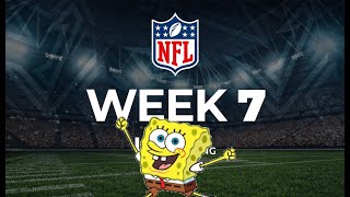 2024 NFL Week 7 Portrayed By SpongeBob [upl. by Sevart]