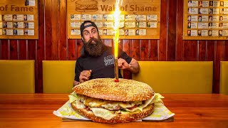 EAT FREE FOR A MONTH IF YOU CAN BEAT THIS GIANT BURGER CHALLENGE IN AUSTRIA  BeardMeatsFood [upl. by Ykvir]