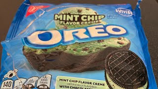 Oreo limited edition mint chip cookies [upl. by Alimat]