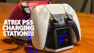 ATRIX DUALSENSE CHARGING STATION FOR THE PLAYSTATION 5  UNBOXING amp FIRST LOOK [upl. by Nylyahs]