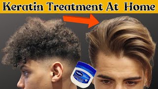 Keratin Treatment At Home For Straight Smooth Silky amp Shiny Frizz Free Hair 2022  Hair Smoothening [upl. by Ccasi912]