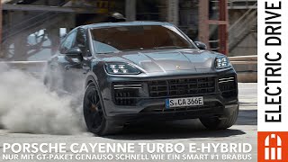 Porsche Cayenne Turbo EHybrid nur mit GT Paket so schnell wie ein smart 1 Brabus [upl. by Bullard]