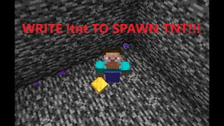 Minecraft VIEWERS VS STREAMER  Write tnt to spawn TNT [upl. by Eremahs]