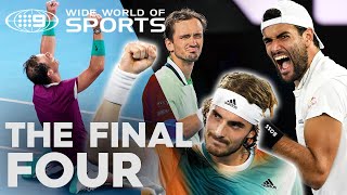 Every match point from the final four men Australian Open 2022  Wide World of Sports [upl. by Faina658]