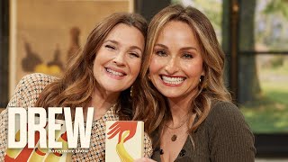 Giada De Laurentiis Shows Drew How to Make Paccheri Pasta w Mushroom Marsala  Drew Barrymore Show [upl. by Kenaz]