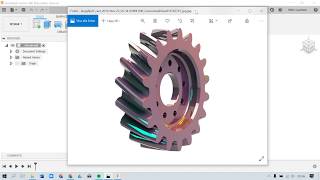 Autodesk Fusion 360 Tutorial Cogwheel [upl. by Conlen]