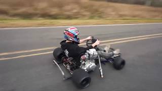 200cc Shifter Kart Top Speed Run 70 mph [upl. by Allecram31]