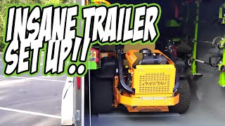 INSANE Lawn Care Set Up 2018  Enclosed Trailer [upl. by Desiri268]