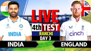 India vs England 4th Test  India vs England Live Match  IND vs ENG Live Score amp Commentary [upl. by Macy957]