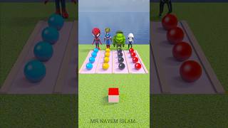 GTA V Balloon Stepping Challenge Spidey vs Spider Gwen vs Hulk vs Captain America gta [upl. by Tayyebeb]