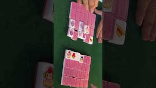 Seaside Escape ASMR☆Pink glitter mahjong tile game soothing sounds② mahjong asmr games [upl. by Haidadej494]