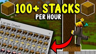 The EASIEST TREE Farm in Minecraft Bedrock 120 [upl. by Zennas]