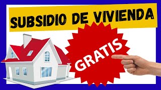 😮 Subsidios de VIVIENDA GRATIS del Gobierno 🏠 👉Desplazados Madres Cabeza de Hogar Adulto Mayor [upl. by Dosi]