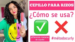 ✨ ¿CÓMO UTILIZAR UN CEPILLO PARA RIZOS CORRECTAMENTE ¡ESTO ✅ ESTO ❌  ✨ metodocurly [upl. by Demetra523]