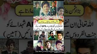 Remembering the Martyres of Peshawar APS school attack viralvideo short trendingshorts trending [upl. by Weingarten522]