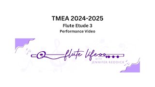 TMEA 20242025 All State Flute Etude 3 [upl. by Ellwood]