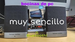 Convertí unas bocinas de PC normales a Bluetooth USB y radio [upl. by Anatole627]