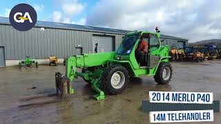 2014 MERLO P40 14M TELEHANDLER [upl. by Wrigley]