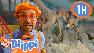 Blippis Dino Adventure Meeting Stanley the Dinosaur 🦖🚀  Learning Videos for Kids 🔵🟠 [upl. by Ilario593]