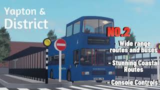 My top 5 list for Roblox Bus Simulators [upl. by Royo]