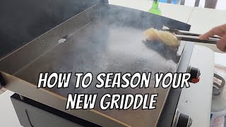 Unlock the Secrets of Perfectly Seasoned Tabletop Griddles  How To Season a Blackstone Griddle [upl. by Oirevlis]