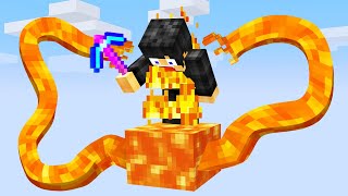 Minecraft but it’s on 1 LAVA Block… [upl. by Ariamoy]