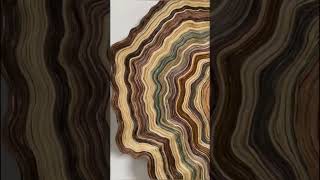 Handmade Paper Art Treerings Paper 3D Wall Art [upl. by Clellan]