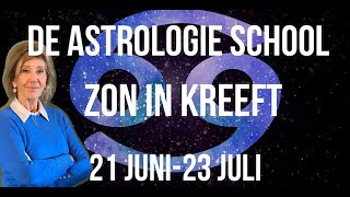 DE ASTROLOGIE SCHOOL ASTROLOGIE VOOR BEGINNERS ZON IN KREEFT DOOR ASTROLOOG IRMA VAN DER WIJK [upl. by Nylinej]