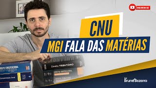 Concurso Nacional Unificado Ministério MGI dá dicas das matérias da prova do CNU [upl. by Fugate]