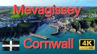 Mevagissey Cornwall from the air and in stunning 4k Dji mini 3 footage [upl. by Bev]