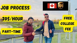 UPS CANADA HIRING PROCESSFREE COLLEGE FEEBEST WAREHOUSE JOB IN CANADA [upl. by Elocen]