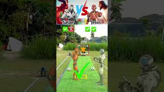 👼Jesus VS 😈Satan Which team can winjesus god christ funny games dios [upl. by Atteuqcaj]