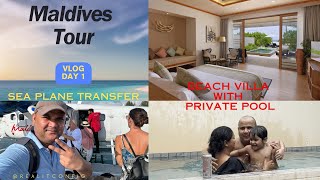 Maldives Luxurious Water Villa with Pool and Jacuzzi  Hideaway Beach Resort amp Spa [upl. by Ahsaz136]