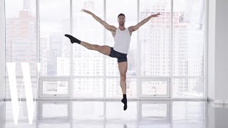 A to Z with Fabrice Calmels Model and Worlds Tallest Ballet Dancer  W Magazine [upl. by Anialem]