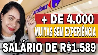 R1589 PARA TRABALHAR NA CARREFOUR  4000 Vagas de emprego hoje [upl. by Piegari]