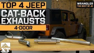 The 4 Best Jeep Wrangler CatBack Exhausts For 20072018 JK 4 Door [upl. by Eedrahc294]