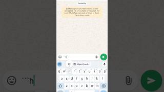 How to writemonospacetext in WhatsApp shorts technical [upl. by Elihu]